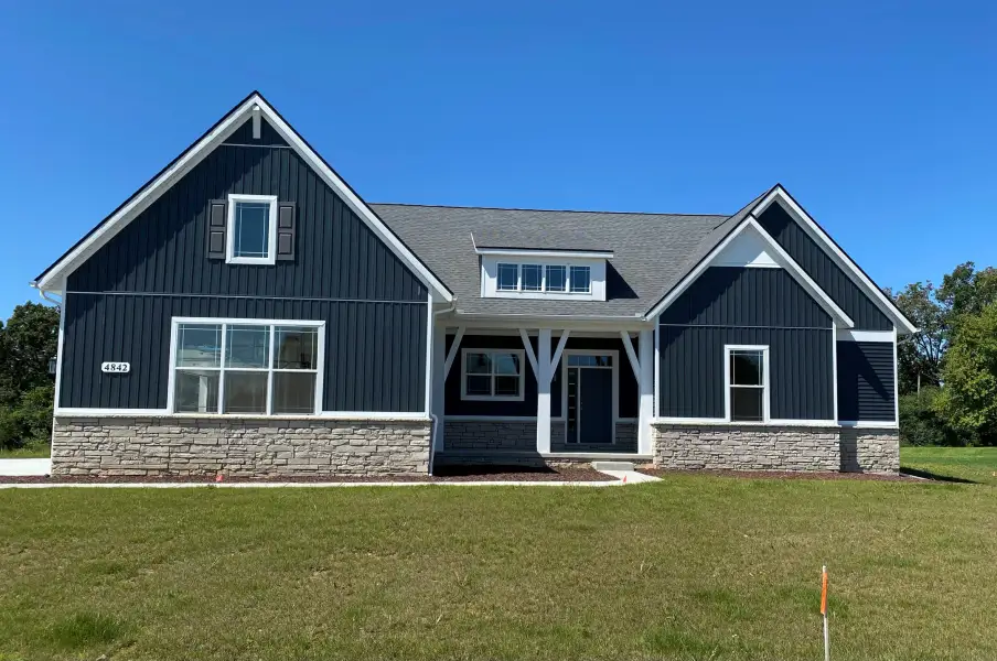 Representative exterior photo of a completed home built from the The Springfield by Norfolk Homes in Offsite Builds Southern Michigan, Ann Arbor, MI (Image 23).