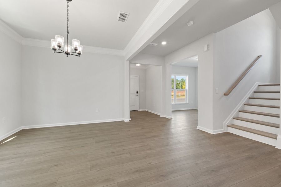 Spacious, unfurnished interior of a new home in Saunders Farm, Willow Spring (Image 20). Spacious, unfurnished interior of a new home in Saunders Farm, Willow Spring (Image 20).