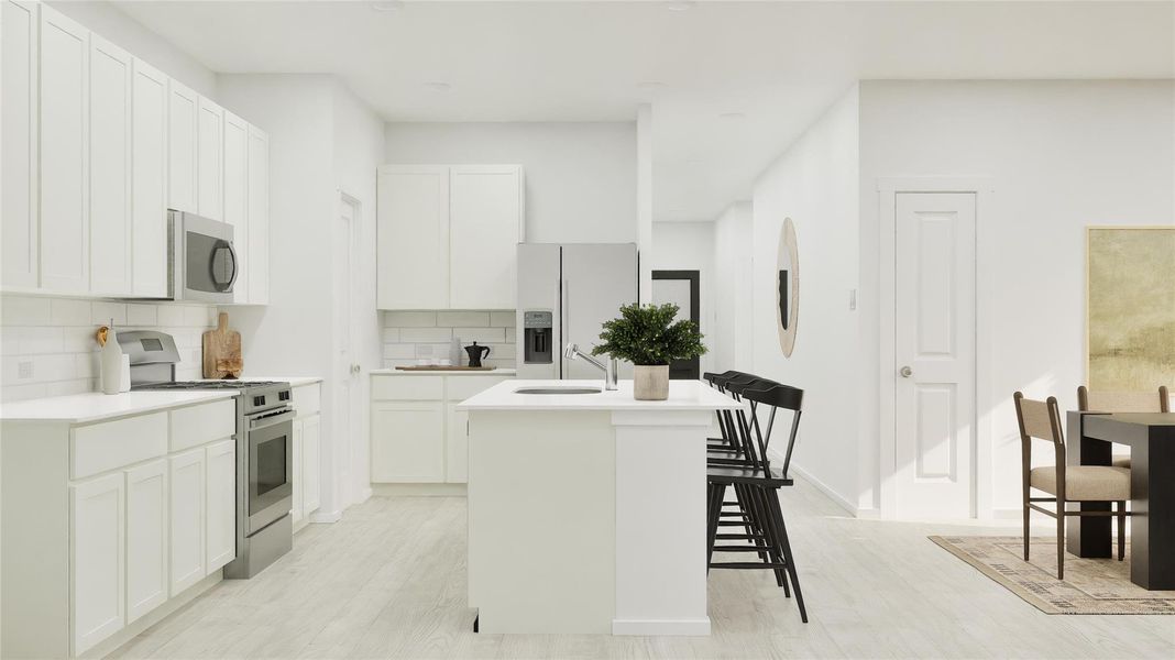 Furnished interior view inside a new home in Elm Creek, Elgin (Image 11).