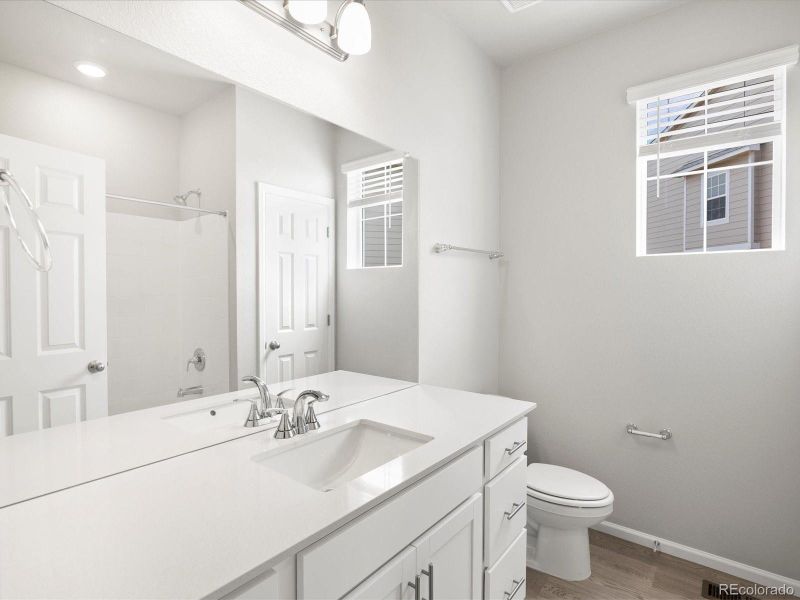 Furnished interior view inside a new home in Buffalo Highlands: The Canyon Collection, Commerce City (Image 15). Furnished interior view inside a new home in Buffalo Highlands: The Canyon Collection, Commerce City (Image 15).