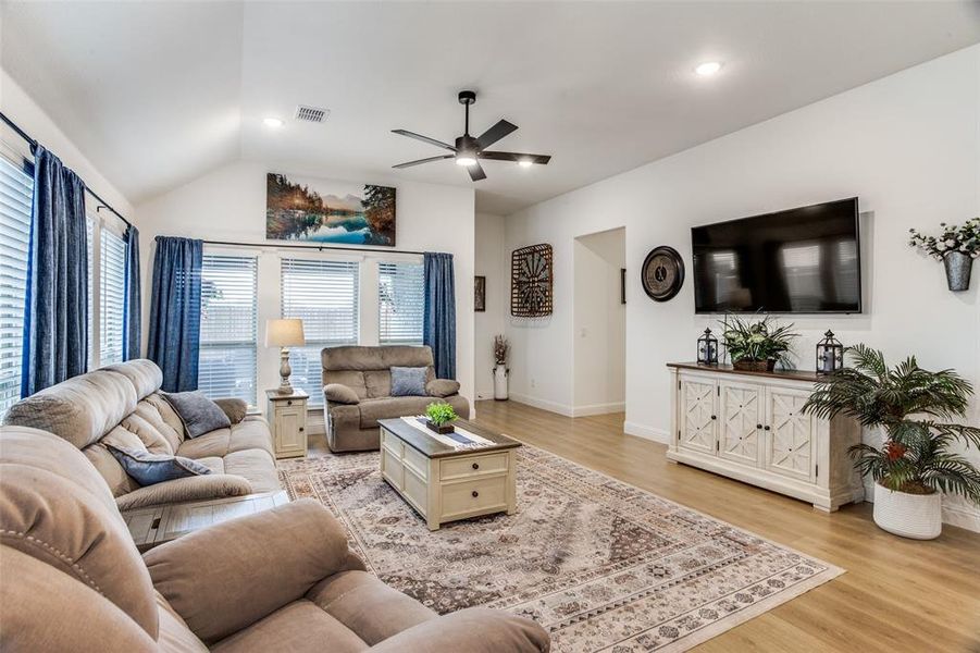 Living area is spacious