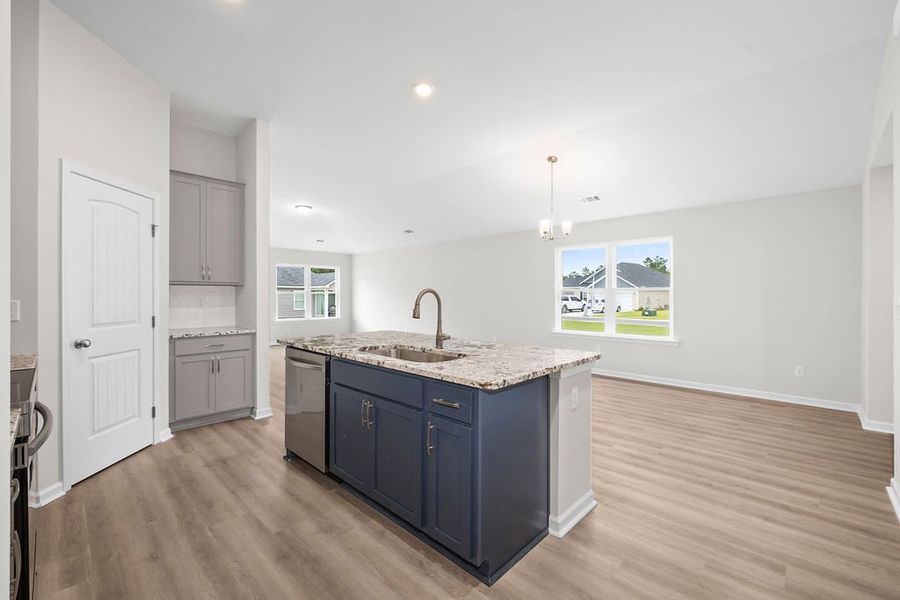 Representative furnished interior of a home built from the The Loblolly by Smith Family Homes in Heritage at New Riverside, Bluffton (Image 7).