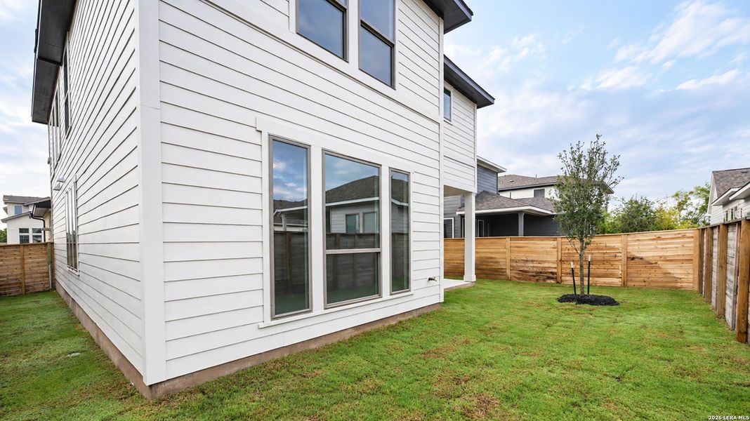 Exterior details and patio area of a home in Solms Landing, New Braunfels (Image 22).