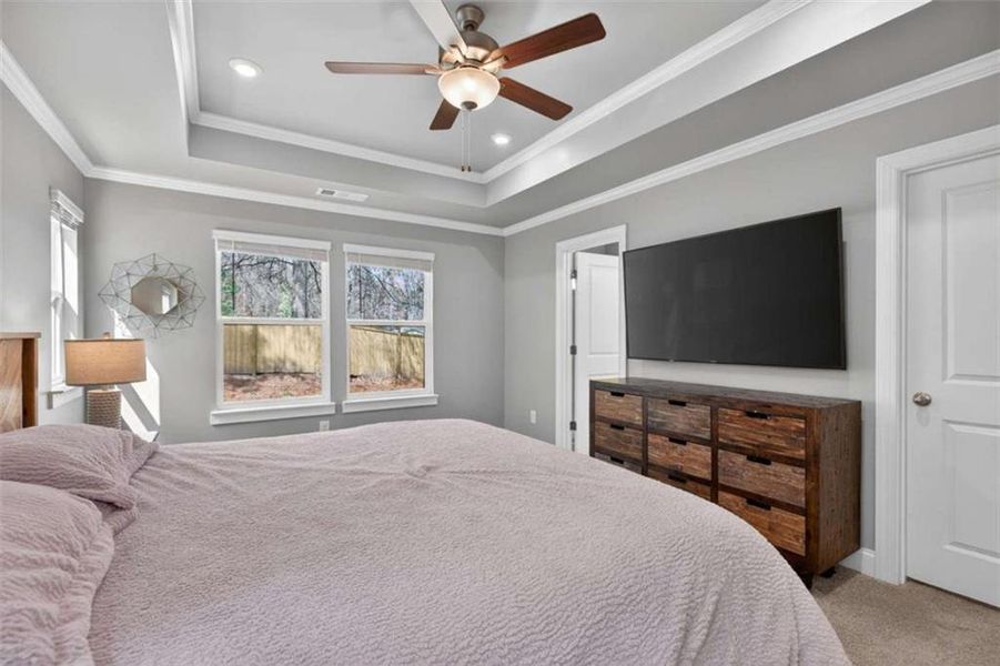 Furnished interior view inside a new home in The Village at Towne Lake, Woodstock (Image 19).