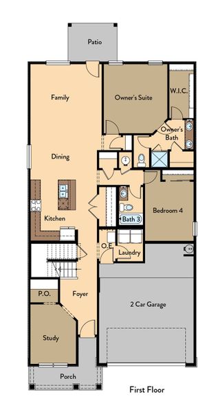 2D floor plan layout of this home in Paseos Del Este, Horizon City, TX (Image 2). 2D floor plan layout of this home in Paseos Del Este, Horizon City, TX (Image 2).