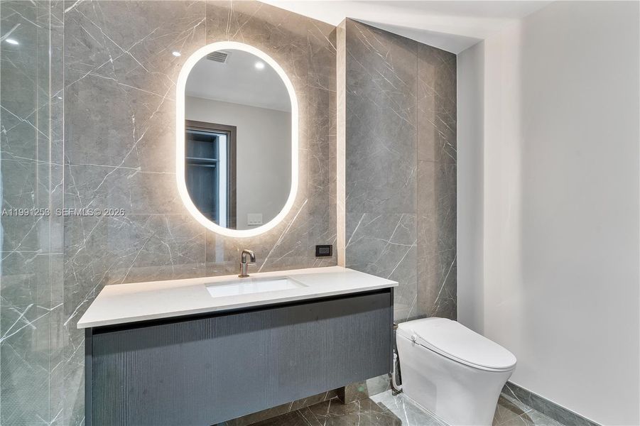 Furnished interior view inside a new home in , Miami (Image 15).