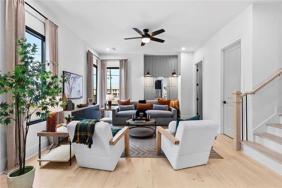 Furnished interior view inside a new home in , Chamblee (Image 28).