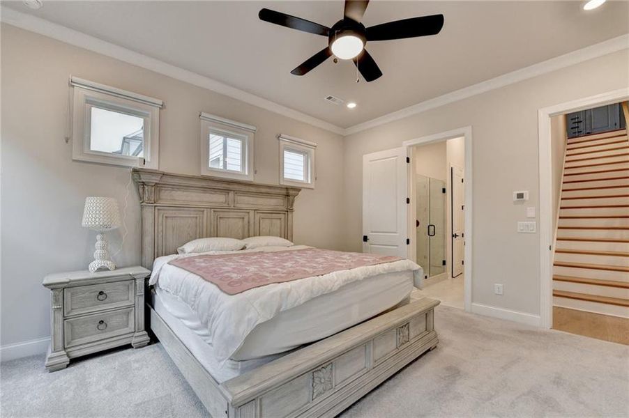 Furnished interior view inside a new home in Ellington Townhomes, Suwanee (Image 46).