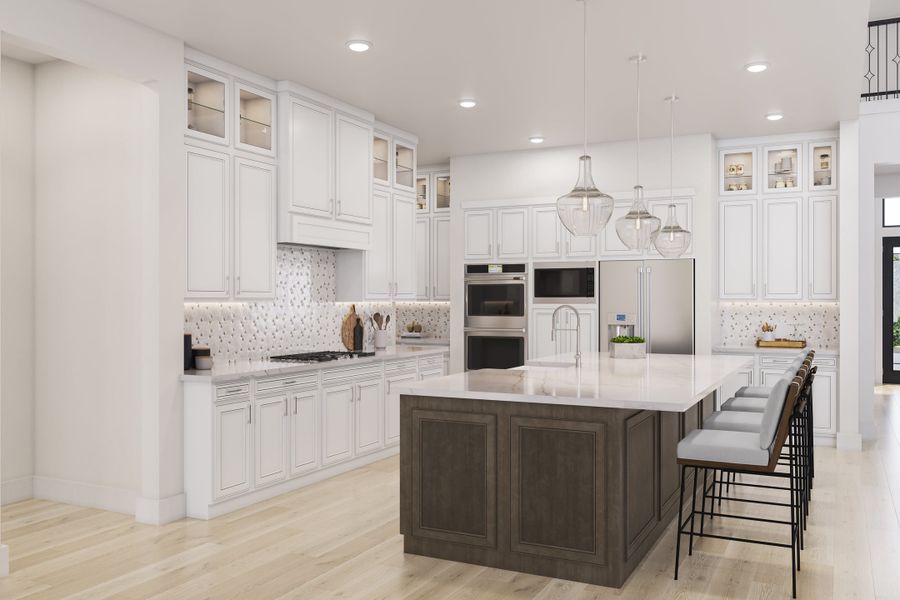 Representative furnished interior of a home built from the Salerno by Tri Pointe Homes in The Estates at James Lane, Fulshear (Image 7).