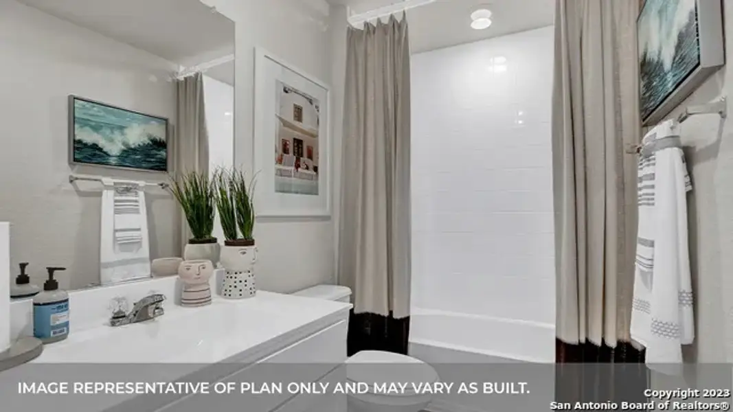 Furnished interior view inside a new home in Swenson Heights, Seguin (Image 10).