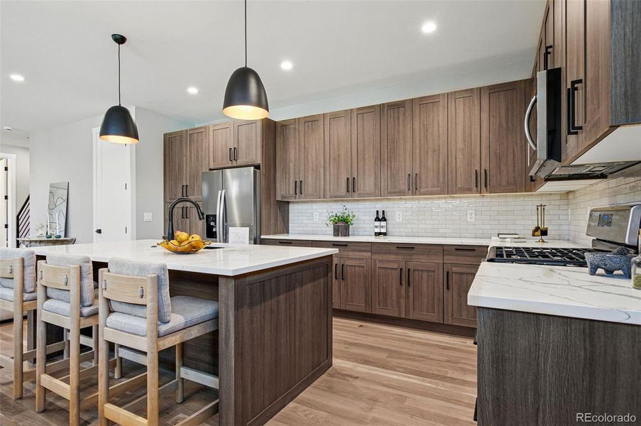 Furnished interior view inside a new home in , Denver (Image 14). Furnished interior view inside a new home in , Denver (Image 14).