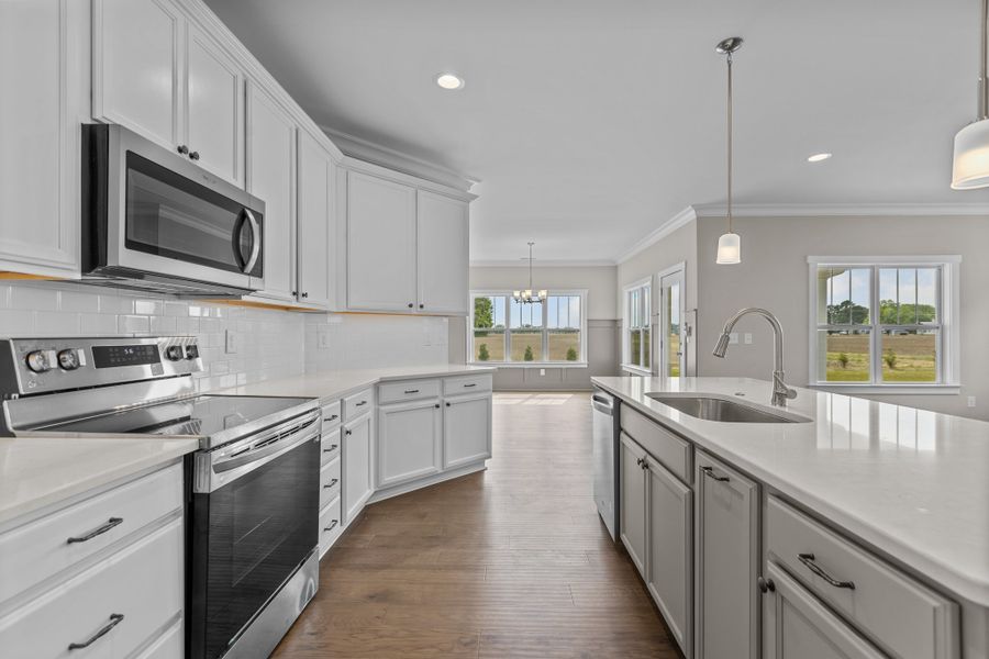 Representative furnished interior of a home built from the Haddock by Bill Clark Homes in Laurel Oaks, Greenville (Image 9).
