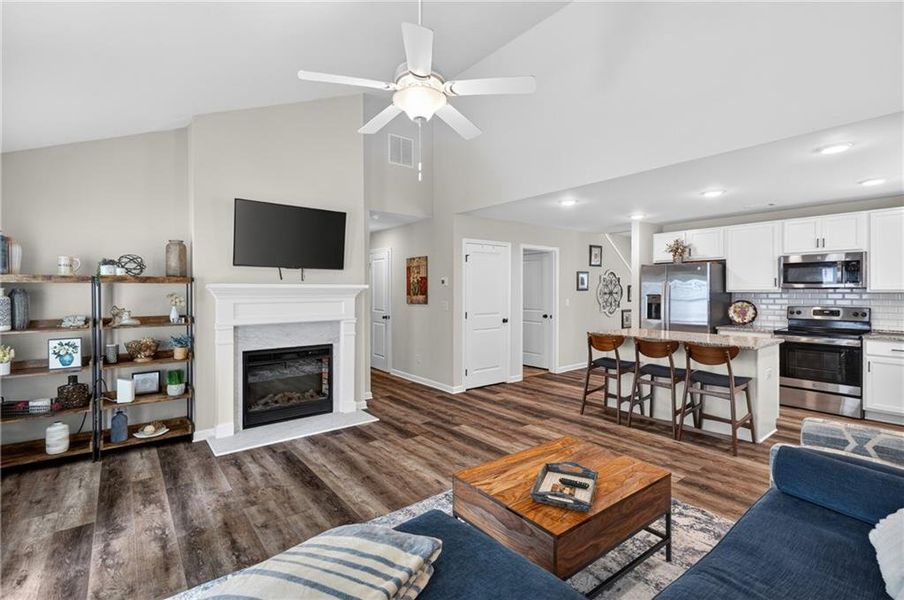 Furnished interior view inside a new home in , Braselton (Image 5).