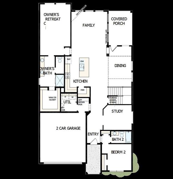 2D floor plan layout of this home in Treeline, Justin, TX (Image 3). 2D floor plan layout of this home in Treeline, Justin, TX (Image 3).