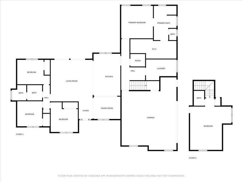 2D floor plan layout of this home in , Cartersville, GA (Image 7).