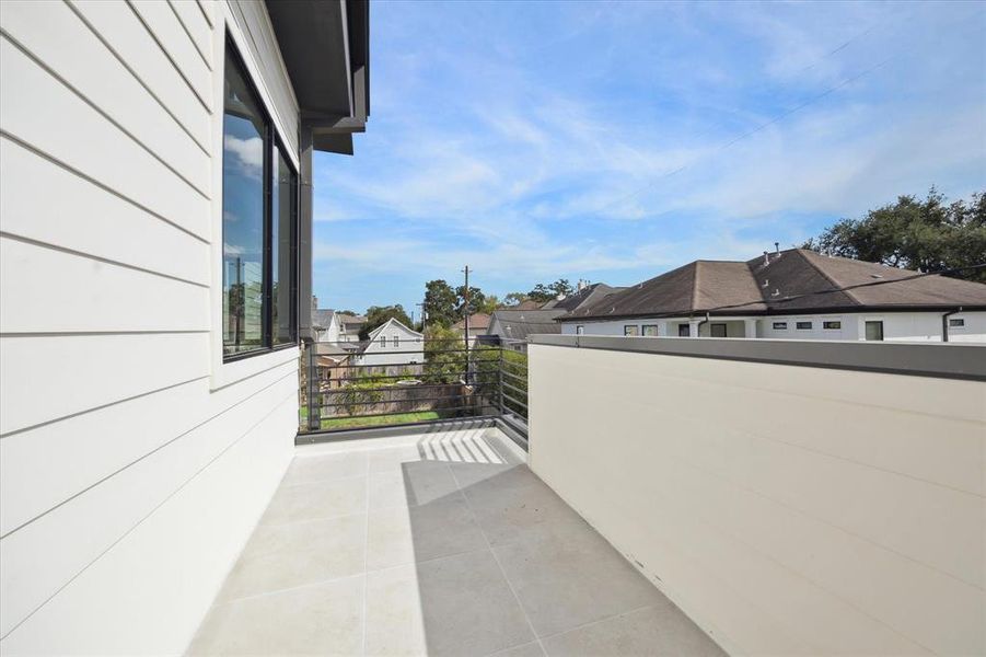 Relax on the patio directly off the master bedroom.