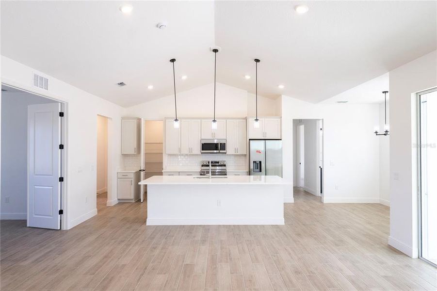Furnished interior view inside a new home in , Webster (Image 8).