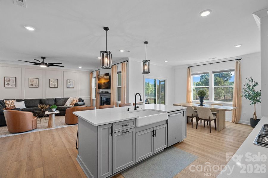 Furnished interior view inside a new home in , Huntersville (Image 12).