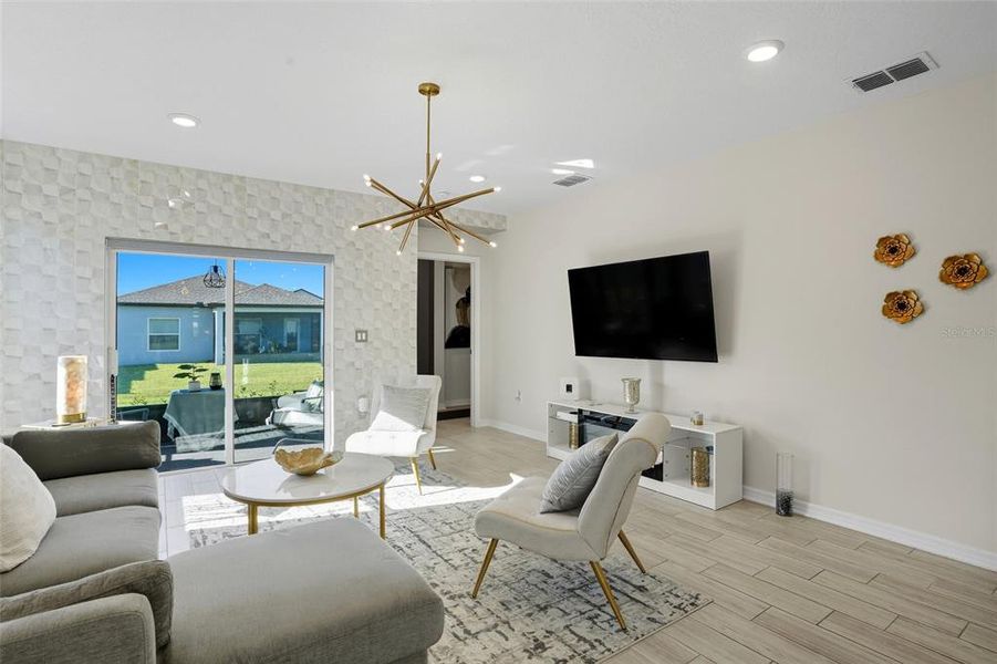 Furnished interior view inside a new home in , Port Charlotte (Image 28). Furnished interior view inside a new home in , Port Charlotte (Image 28).