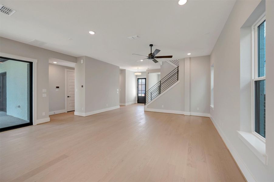 Spacious, unfurnished interior of a new home in Easthaven at Bridgeland Central - Vision Collection, Cypress (Image 26).
