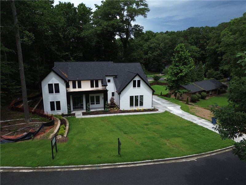 Front exterior of a new home in , Alpharetta, GA, highlighting curb appeal (Image 30).