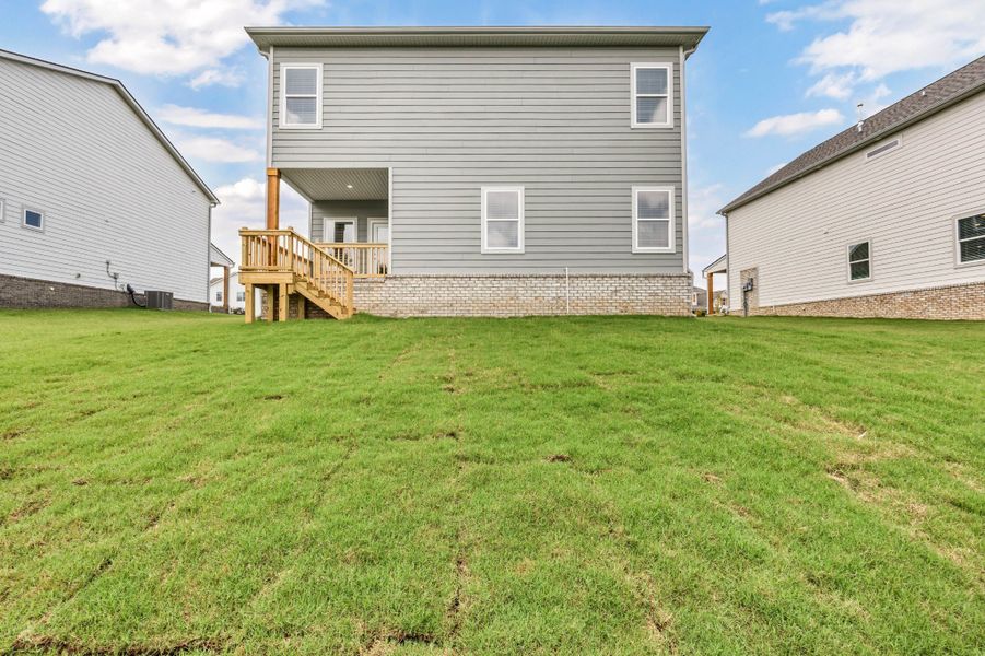 Exterior details and patio area of a home in The Oaks, Clarksville (Image 4). Exterior details and patio area of a home in The Oaks, Clarksville (Image 4).