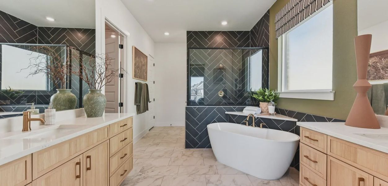 Representative furnished interior of a home built from the Silas by Chesmar Homes in The Grove at Blackhawk, Pflugerville (Image 8).