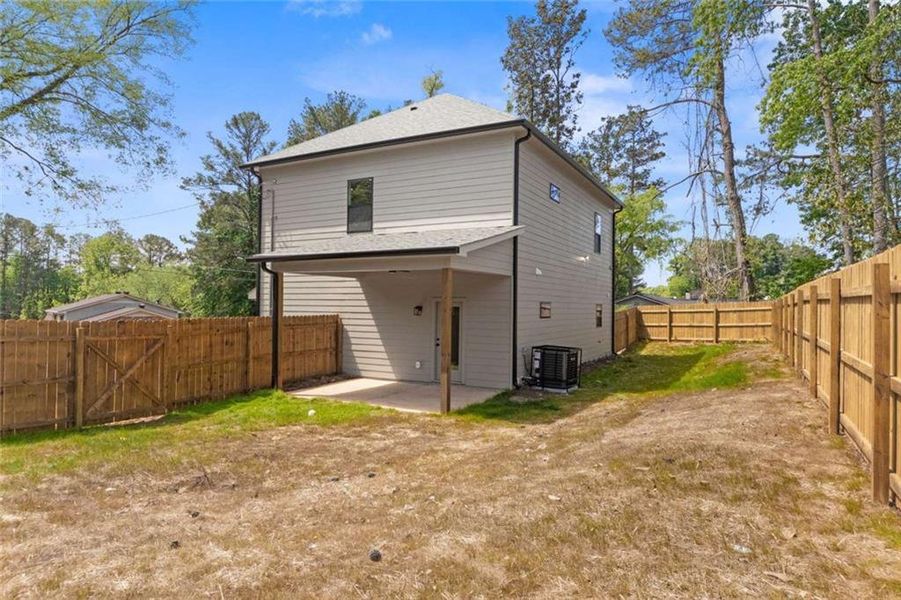 Exterior details and patio area of a home in , Atlanta (Image 24).