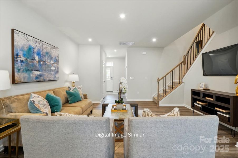 Furnished interior view inside a new home in Bailey Run, Charlotte (Image 15).