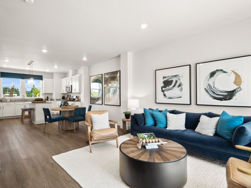 Representative furnished interior of a home built from the Hawthorne by Risewell Homes in Elevon, Lavon (Image 3). Representative furnished interior of a home built from the Hawthorne by Risewell Homes in Elevon, Lavon (Image 3).