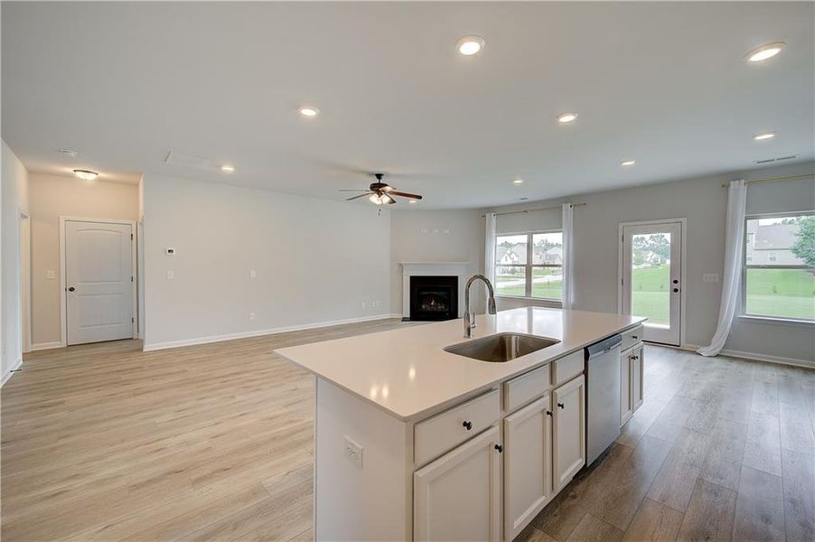 Furnished interior view inside a new home in Traditions at Crystal Lake, Hampton (Image 6). Furnished interior view inside a new home in Traditions at Crystal Lake, Hampton (Image 6).