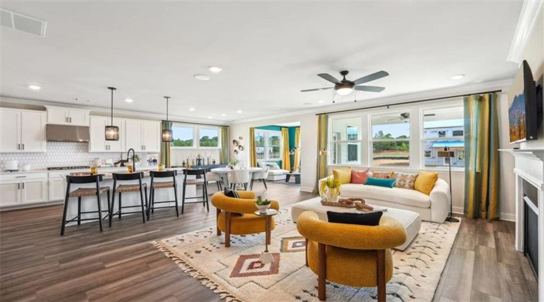 Furnished interior view inside a new home in Bennett Farm, Loganville (Image 8).