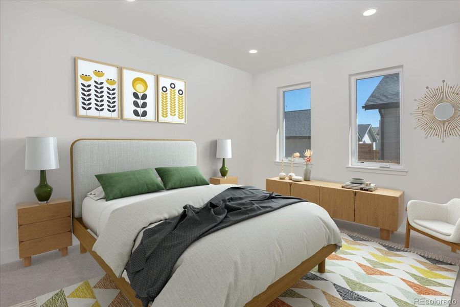 Virtually stage primary suite