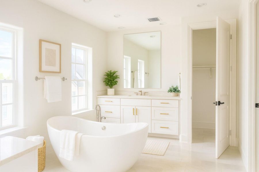 Furnished interior view inside a new home in Timbergrove Green, Houston (Image 5). Furnished interior view inside a new home in Timbergrove Green, Houston (Image 5).