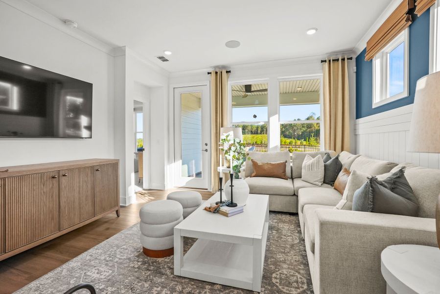 Representative furnished interior of a home built from the Hallmark by Del Webb in Del Webb Carolina Ridge, Midland (Image 38).