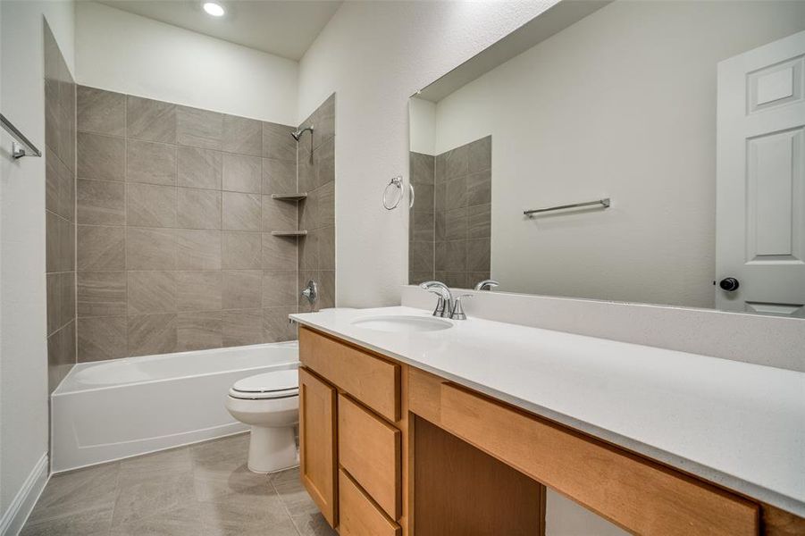 Furnished interior view inside a new home in The Preserve Estates, Justin (Image 9).