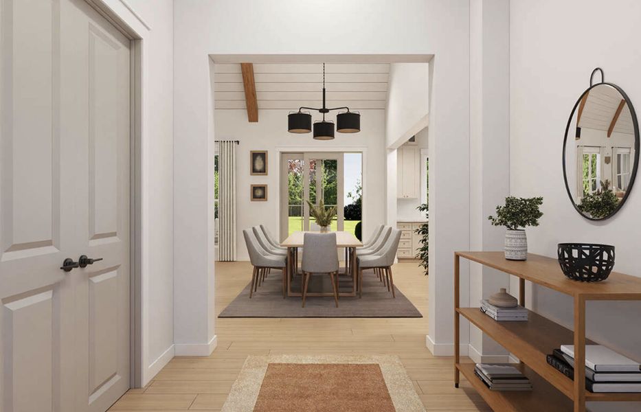 Furnished interior view inside a new home in Parallel Pastures, Poolville (Image 7). Furnished interior view inside a new home in Parallel Pastures, Poolville (Image 7).