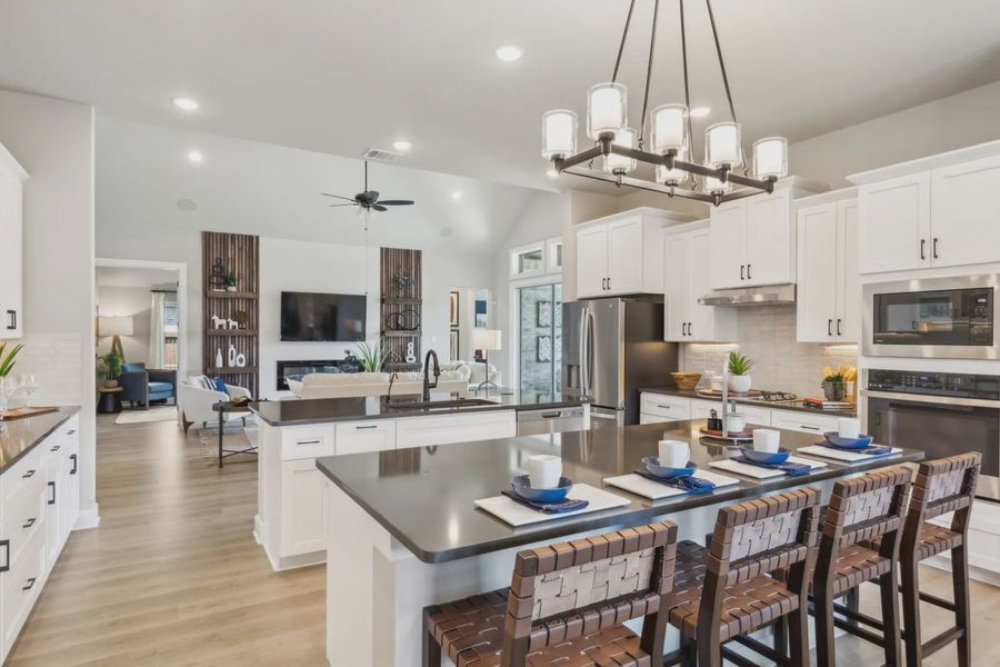 Representative furnished interior of a home built from the Trenton by Chesmar Homes in Silo Mills, Joshua (Image 6). Representative furnished interior of a home built from the Trenton by Chesmar Homes in Silo Mills, Joshua (Image 6).