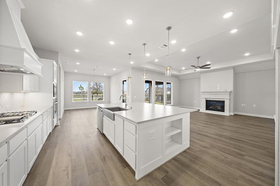 Representative furnished interior of a home built from the Dogwood by Caldwell Homes in The Highlands, Porter (Image 19). Representative furnished interior of a home built from the Dogwood by Caldwell Homes in The Highlands, Porter (Image 19).