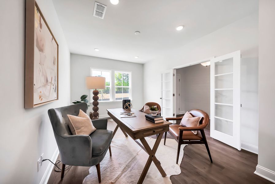 Furnished interior view inside a new home in Monroe Preserve, Chapin (Image 43).