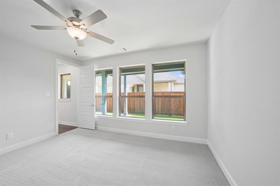 Spacious, unfurnished interior of a new home in Karis - Village Series, Crowley (Image 27). Spacious, unfurnished interior of a new home in Karis - Village Series, Crowley (Image 27).