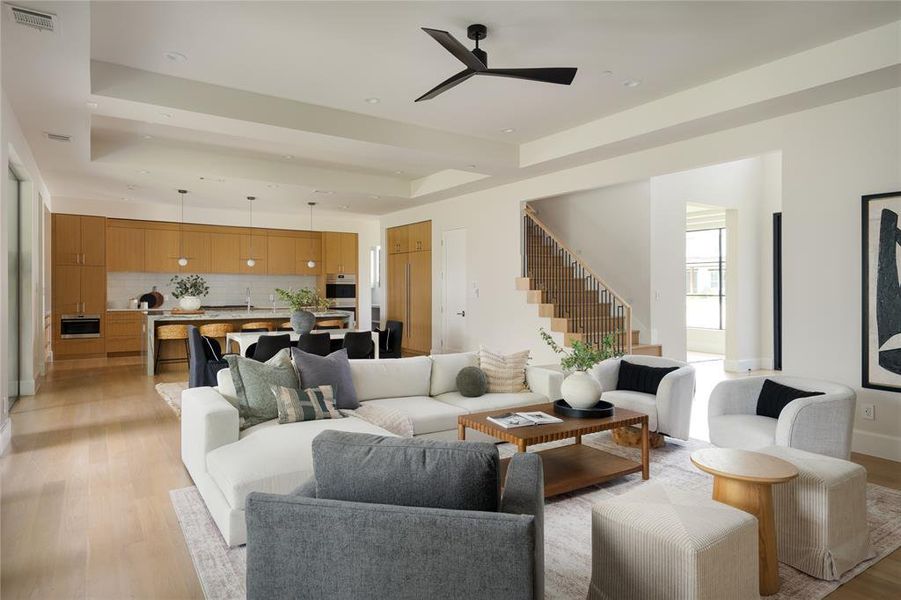 Furnished interior view inside a new home in , Dallas (Image 28). Furnished interior view inside a new home in , Dallas (Image 28).