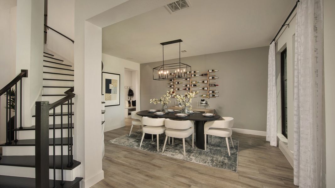 Representative furnished interior of a home built from the 4098W by Perry Homes in Valencia, Manvel (Image 14).