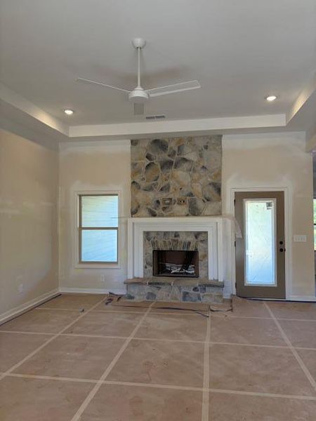 In-progress construction of a new home in Blackwelder Bluff, Bowdon, GA (Image 14).