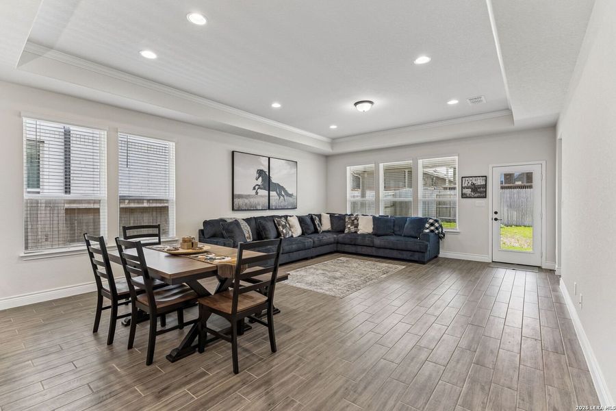 Furnished interior view inside a new home in Sendero at Veramendi, New Braunfels (Image 6).