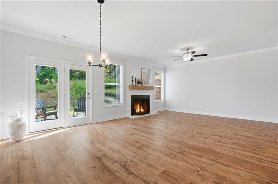 Spacious, unfurnished interior of a new home in , Sugar Hill (Image 16).