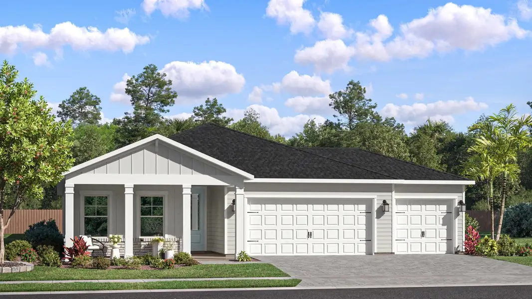 Exterior B3 with landscaping Exterior B3 with landscaping