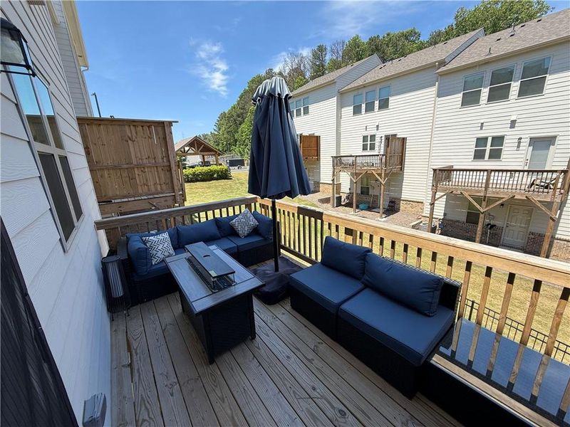 Exterior details and patio area of a home in , Mableton (Image 28).