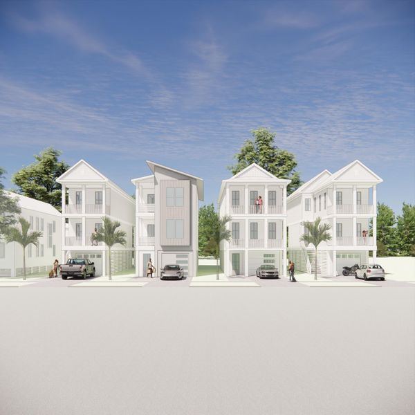 Exterior rendering of this home design in , North Charleston, SC (Image 1).