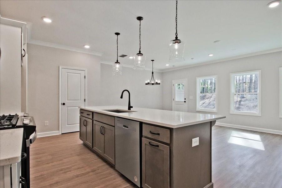 Furnished interior view inside a new home in River Walk Place, Lawrenceville (Image 7).